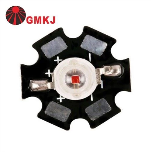 3w Høj Effekt Smd Led Blå med Star Heat Sink